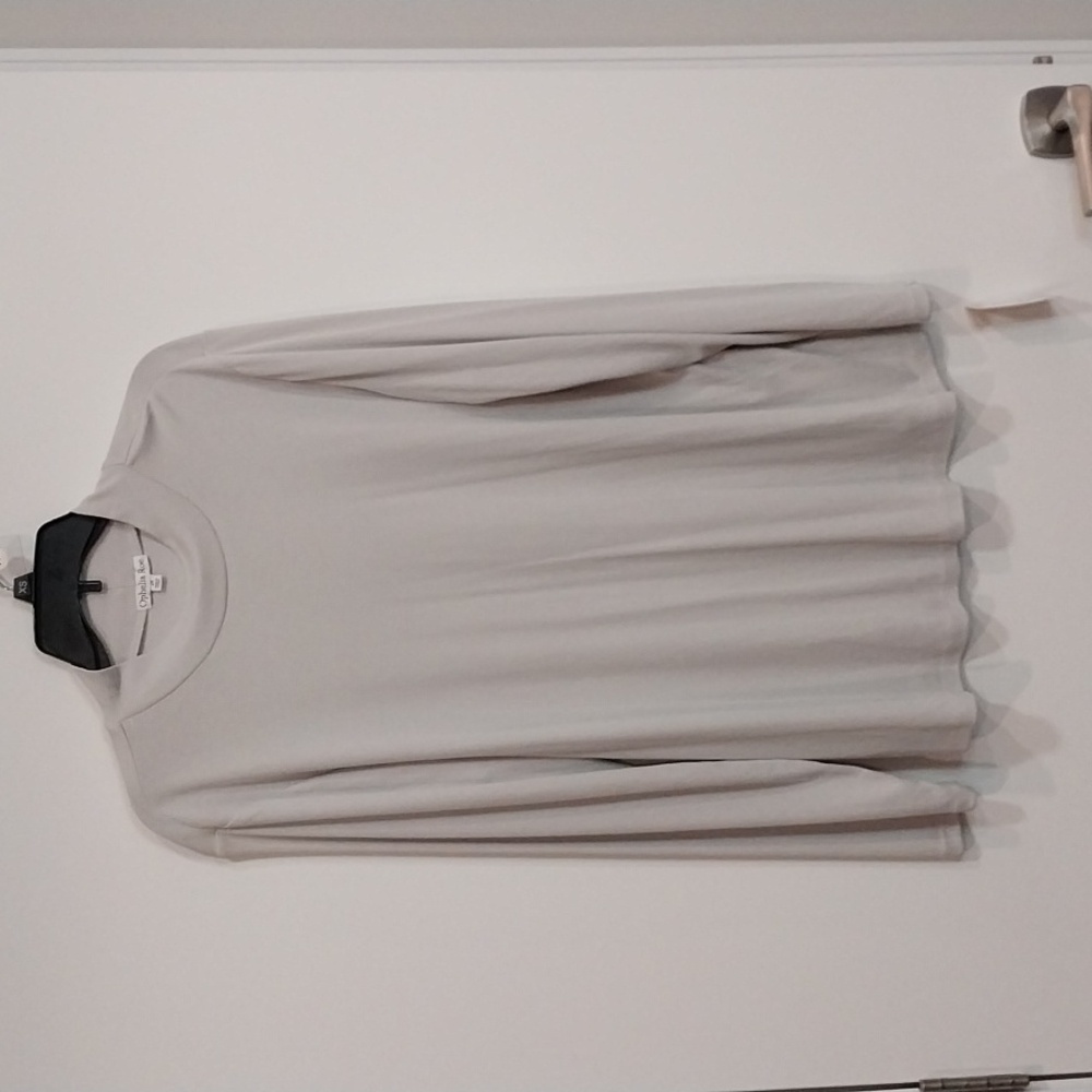 NWT Ophelia Roe gray mock neck long sleeve top Size 2X